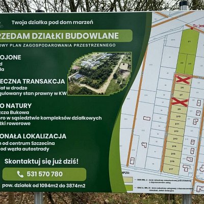 DZIAŁKA na SPRZEDAŻ